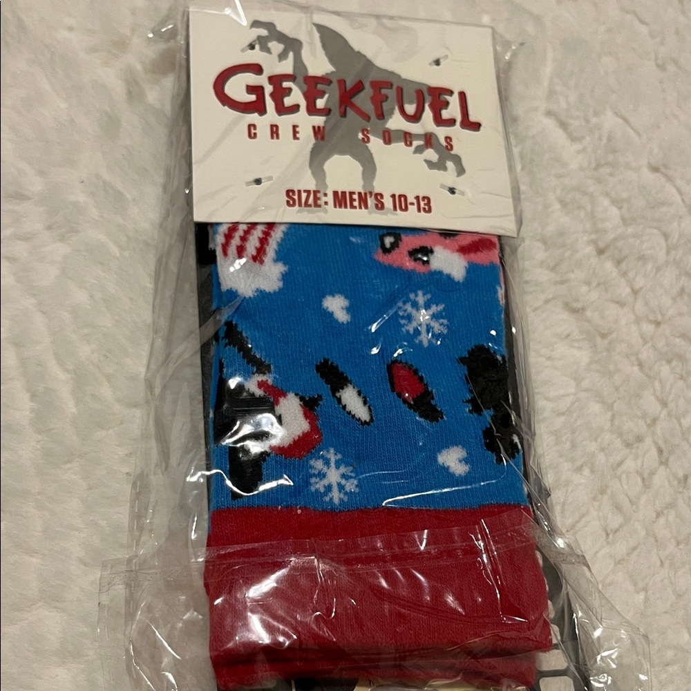 Geekfuel Vintage mens socks Gremlins 80s size 10-13